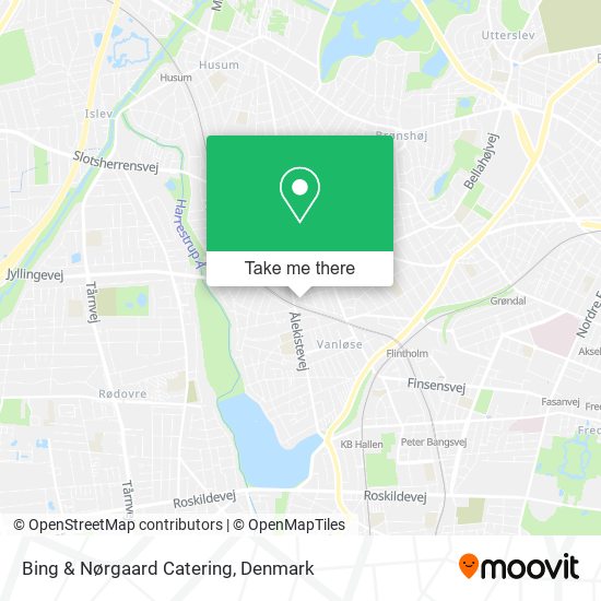 Bing & Nørgaard Catering map