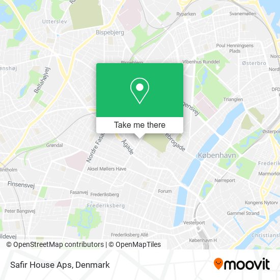 Safir House Aps map