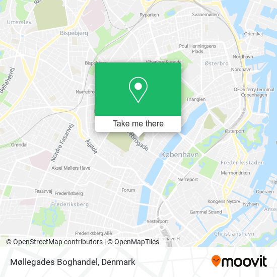 Møllegades Boghandel map