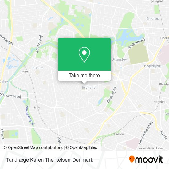 Tandlæge Karen Therkelsen map