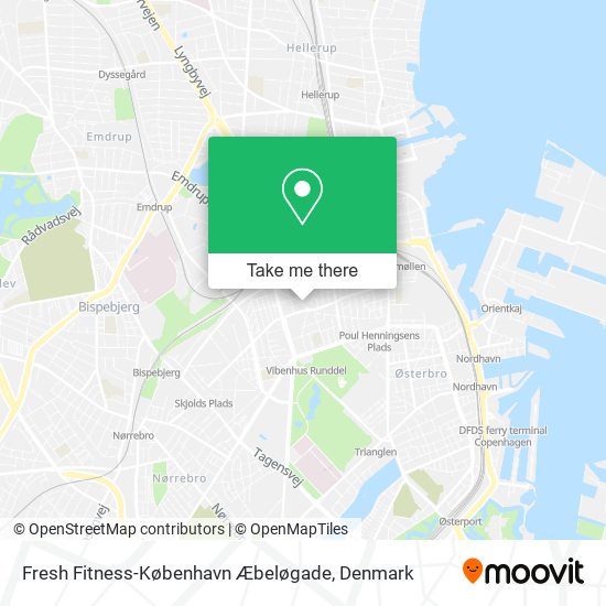 Fresh Fitness-København Æbeløgade map