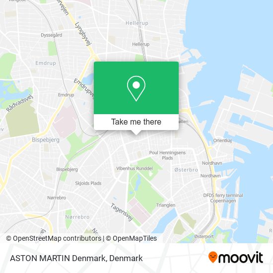 ASTON MARTIN Denmark map