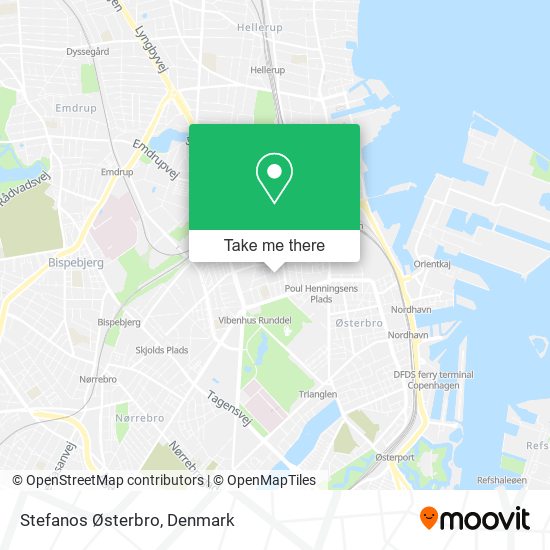 Stefanos Østerbro map