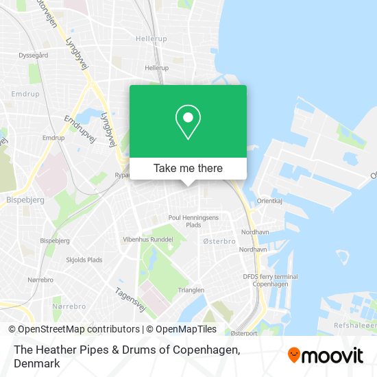 The Heather Pipes & Drums of Copenhagen map