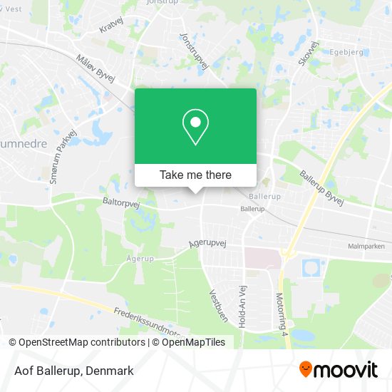 Aof Ballerup map