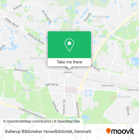 Ballerup Biblioteker Hovedbibliotek map