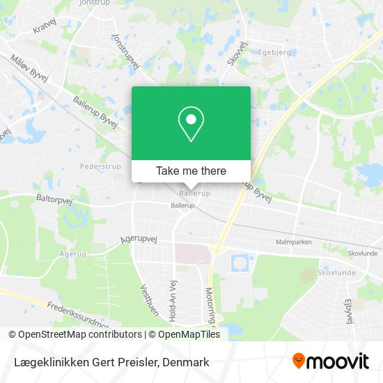 Lægeklinikken Gert Preisler map