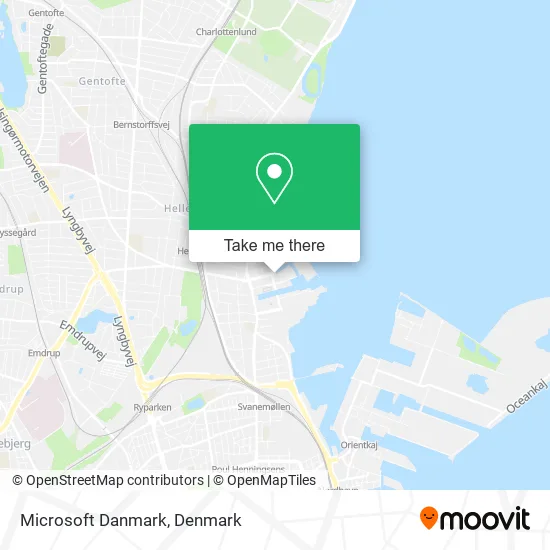 Microsoft Danmark map