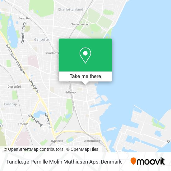 Tandlæge Pernille Molin Mathiasen Aps map