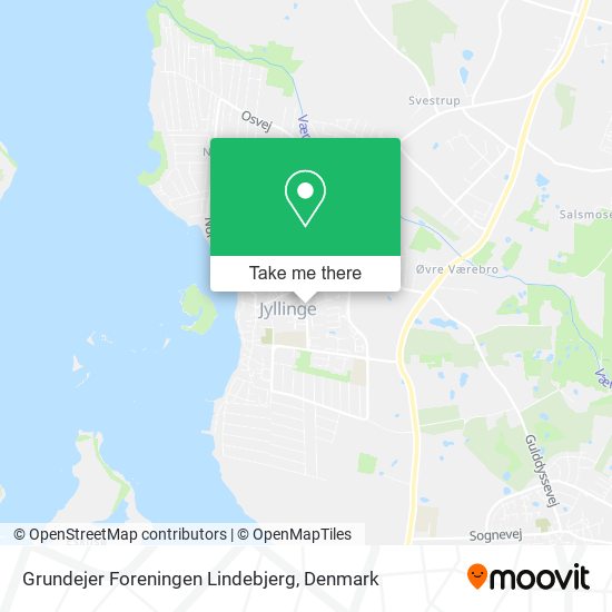 Grundejer Foreningen Lindebjerg map