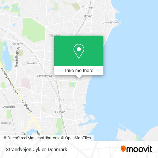 Strandvejen Cykler map