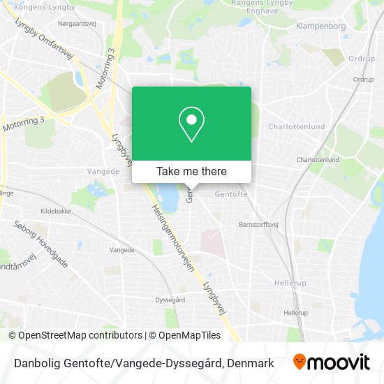 Danbolig Gentofte / Vangede-Dyssegård map