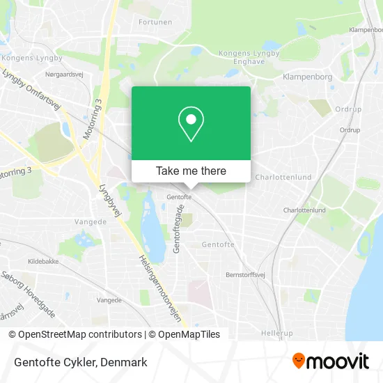 Gentofte Cykler map