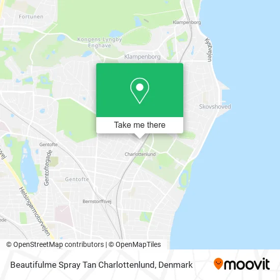 Beautifulme Spray Tan Charlottenlund map