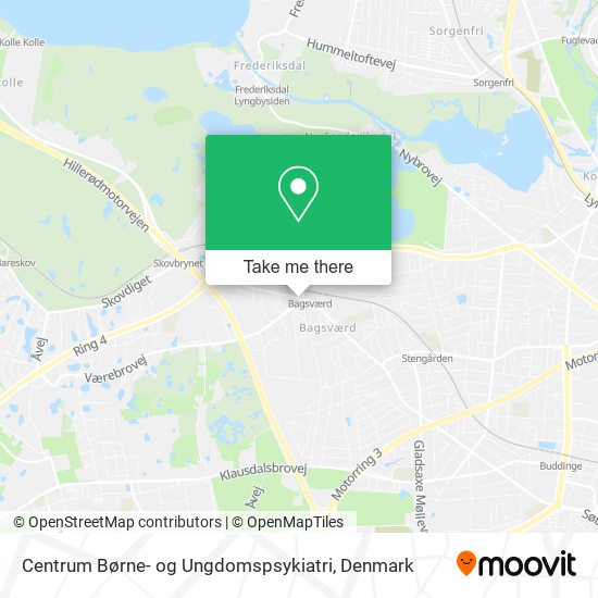 Centrum Børne- og Ungdomspsykiatri map