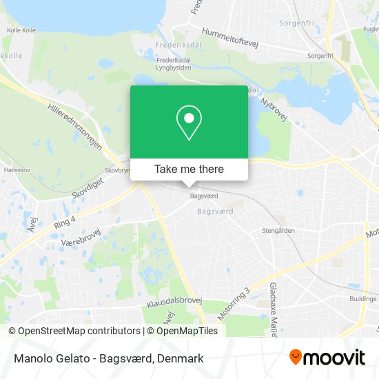 Manolo Gelato - Bagsværd map