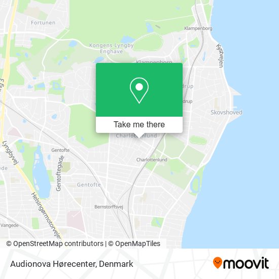 Audionova Hørecenter map