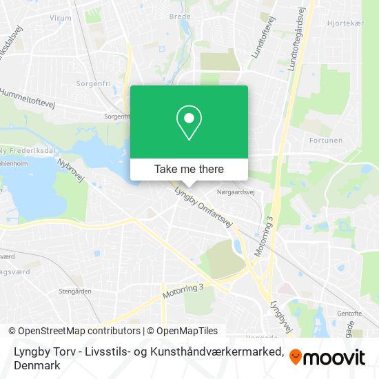 Lyngby Torv - Livsstils- og Kunsthåndværkermarked map