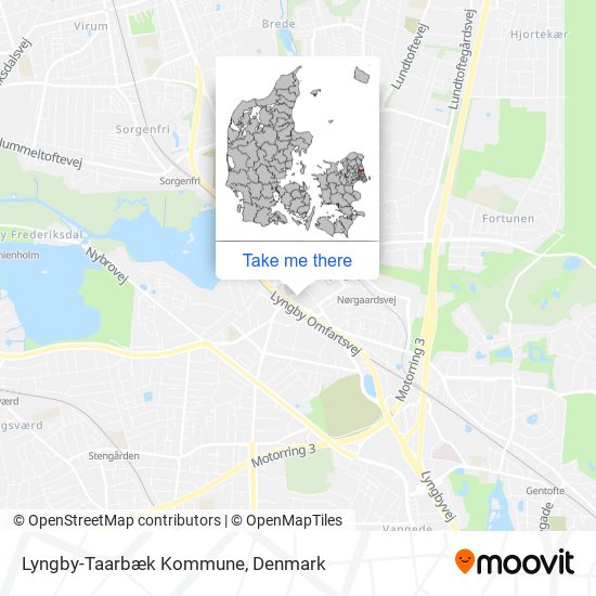 Lyngby-Taarbæk Kommune map