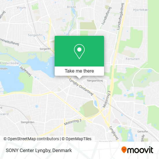 SONY Center Lyngby map