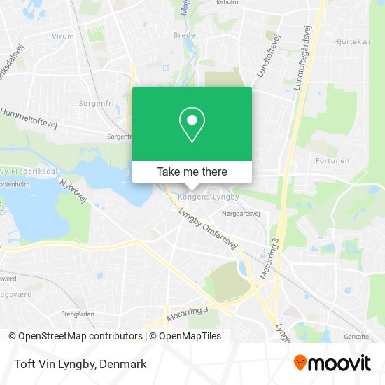 Toft Vin Lyngby map