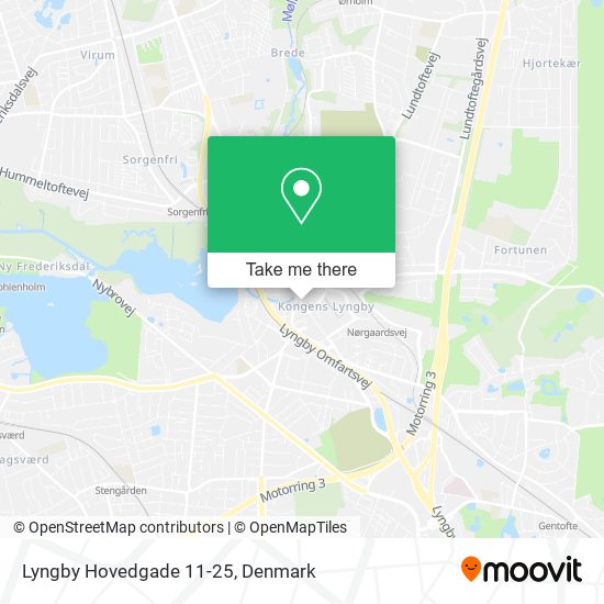 Lyngby Hovedgade 11-25 map