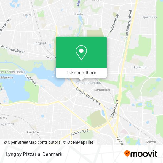 Lyngby Pizzaria map