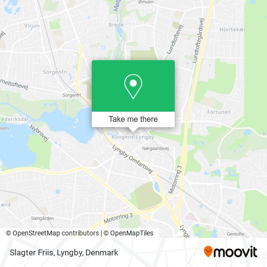 Slagter Friis, Lyngby map