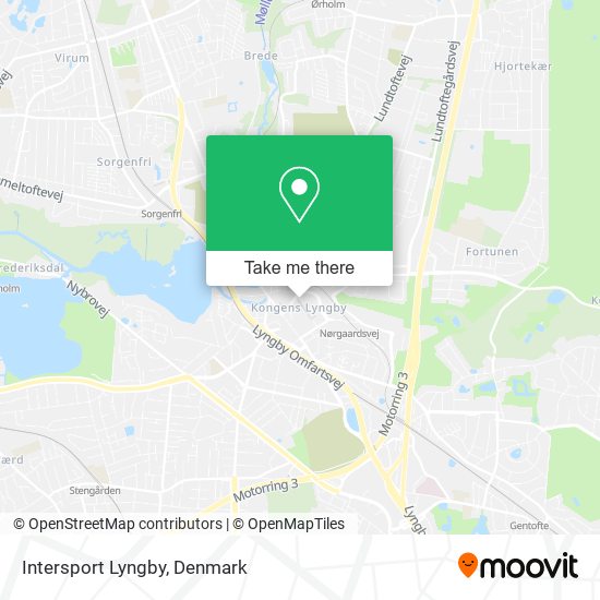 Intersport Lyngby map