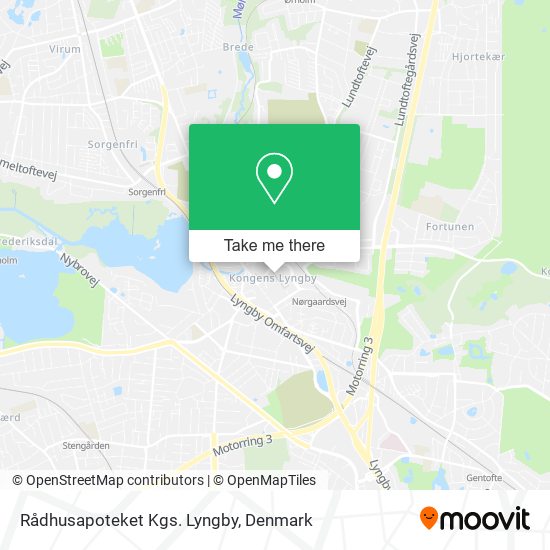 Rådhusapoteket Kgs. Lyngby map