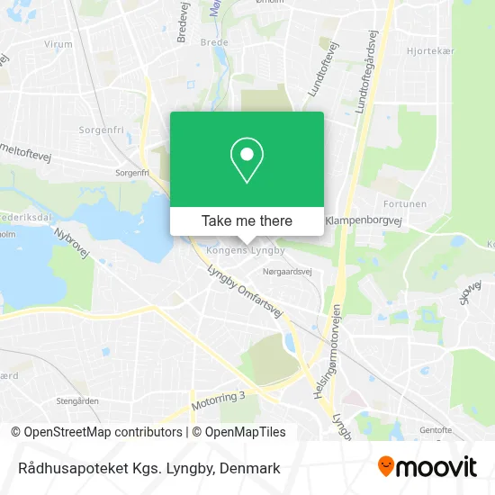 Rådhusapoteket Kgs. Lyngby map