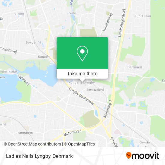 Ladies Nails Lyngby map