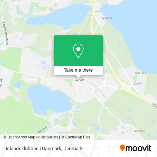 Islandsklubben i Danmark map