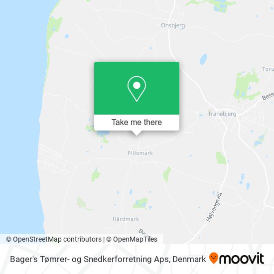 Bager's Tømrer- og Snedkerforretning Aps map