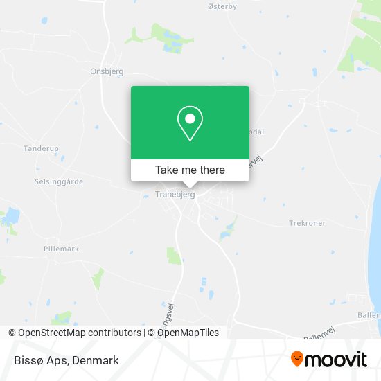 Bissø Aps map