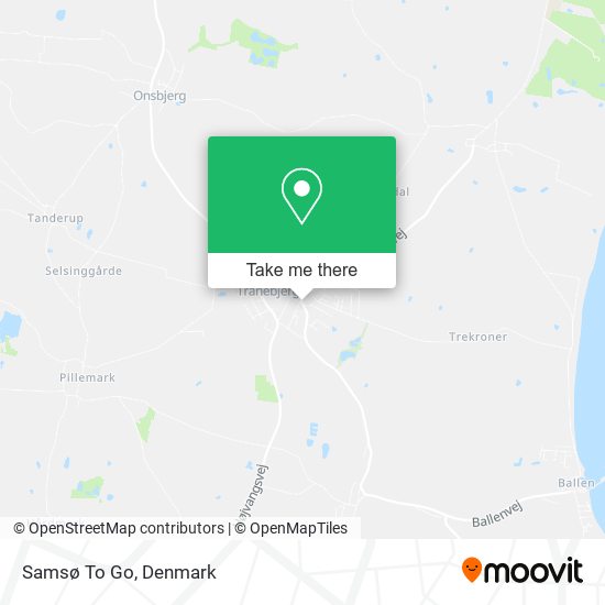 Samsø To Go map