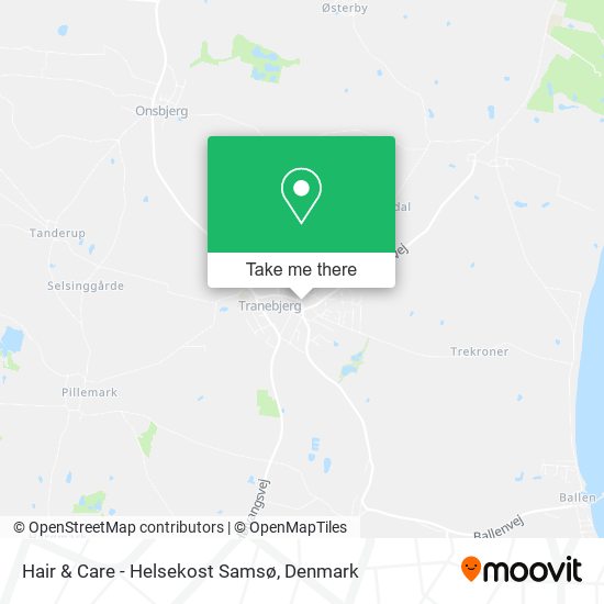 Hair & Care - Helsekost Samsø map