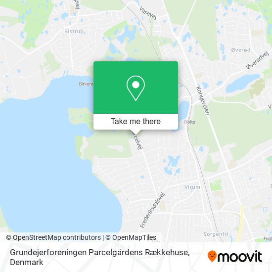 Grundejerforeningen Parcelgårdens Rækkehuse map