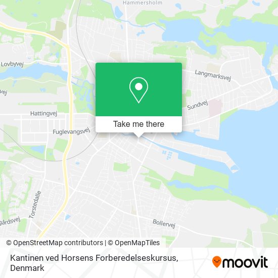Kantinen ved Horsens Forberedelseskursus map