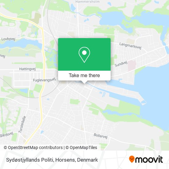 Sydøstjyllands Politi, Horsens map