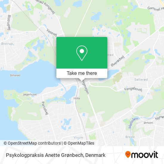 Psykologpraksis Anette Grønbech map