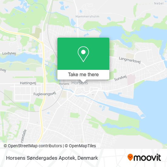 Horsens Søndergades Apotek map