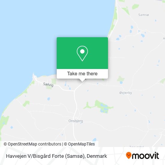 Havvejen V / Bisgård Forte (Samsø) map