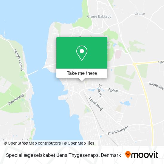 Speciallægeselskabet Jens Thygesenaps map