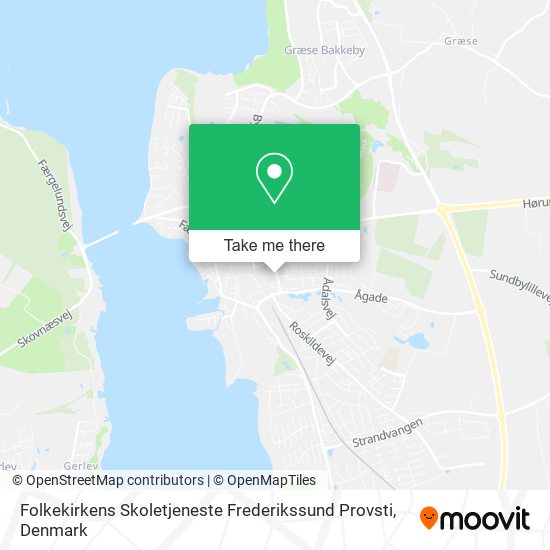 Folkekirkens Skoletjeneste Frederikssund Provsti map