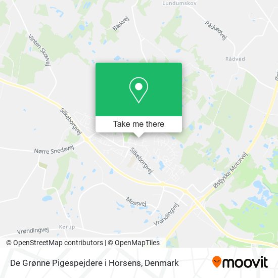 De Grønne Pigespejdere i Horsens map