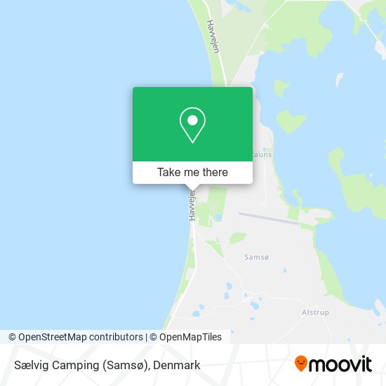 Sælvig Camping (Samsø) map