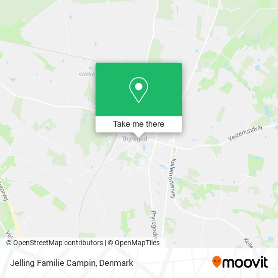 Jelling Familie Campin map