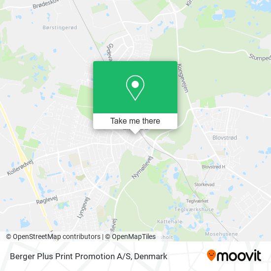 Berger Plus Print Promotion A / S map