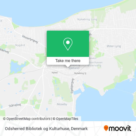 Odsherred Bibliotek og Kulturhuse map